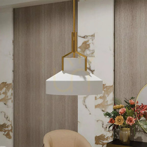 Lampa wisząca Brecken - 2 źródła światła - Postarzany mosiądz Elstead small 5