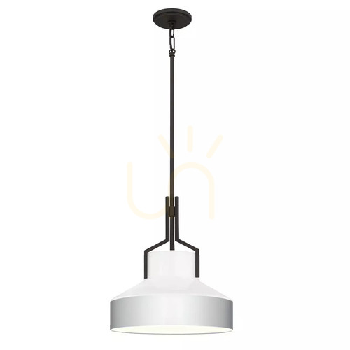 Sprawdź Lampa wisząca Brecken - 2 źródła światła - Postarzany mosiądz Elstead