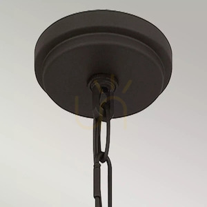 Lampa wisząca Brecken - 2 źródła światła - Stary brąz Elstead small 1