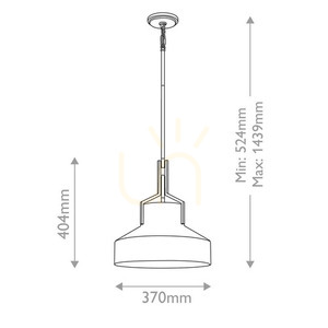 Lampa wisząca Brecken - 2 źródła światła - Stary brąz Elstead small 4
