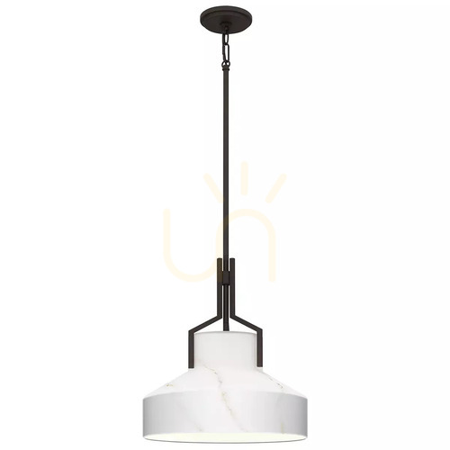 Sprawdź Lampa wisząca Brecken - 2 źródła światła - Stary brąz Elstead