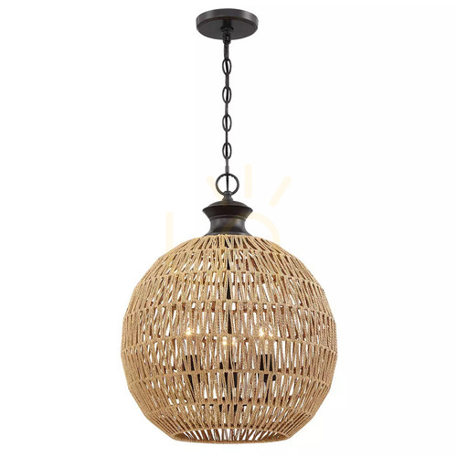 Sprawdź Lampa wisząca Casablanca - 3 źródła światła - Palladiański brąz Elstead