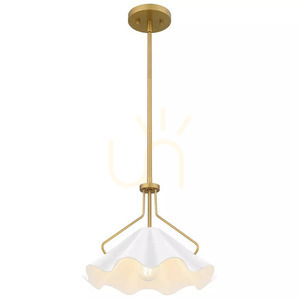 Lampa wisząca Mejia - 1 źródło światła - Postarzany mosiądz Elstead small 1