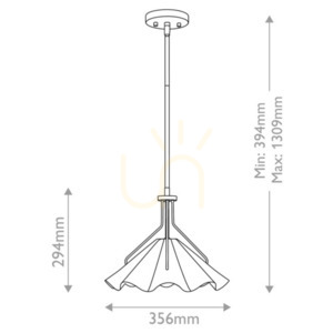 Lampa wisząca Mejia - 1 źródło światła - Postarzany mosiądz Elstead small 7