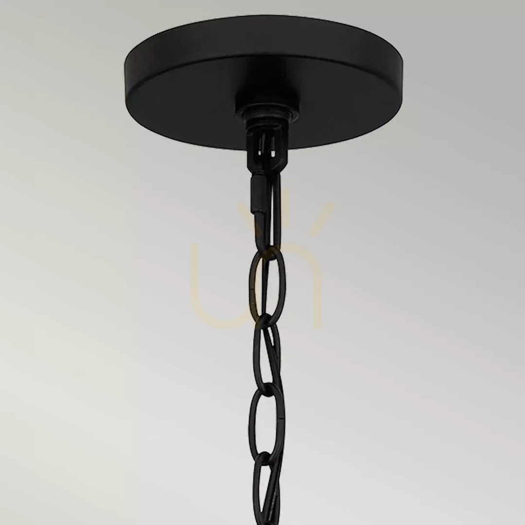 Wyświetl Lampa wisząca Teton - 5 źródeł światła - Matowa czerń Elstead Lampa wisząca Teton - 5 źródeł światła - Matowa czerń Elstead