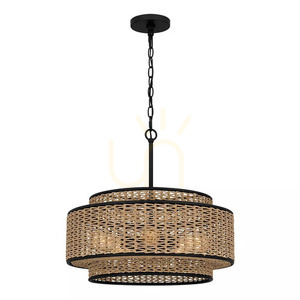 Lampa wisząca Teton - 5 źródeł światła - Matowa czerń Elstead 0 Lampa wisząca Teton - 5 źródeł światła - Matowa czerń Elstead small 0