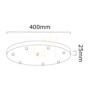 Lampa wisząca Ero 8xG9 biały opal chrom złoto Open Design Highlights small 2