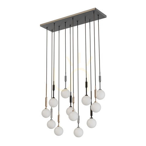 Sprawdź Lampa wisząca Ero XIV 14x G9 Biała Opal Chrom Czarna Złota Open Design Highlights