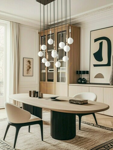 Sprawdź Lampa wisząca Ero 10x G9 biało-czarna chrom Open Design Highlights