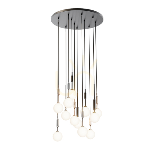 Sprawdź Lampa wisząca Ero 10x G9 biało-czarna chrom Open Design Highlights