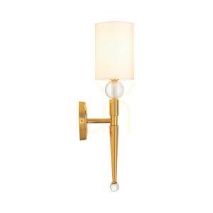 Lampa ścienna DAMA złota 52 cm small 9