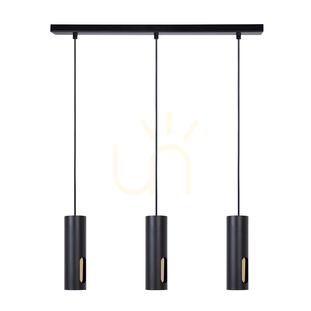 Sprawdź Lampa wisząca Sigma FLOW 3 zwis czarno-złoty 41221 Lampa wisząca Sigma FLOW 3 zwis czarno-złoty 41221