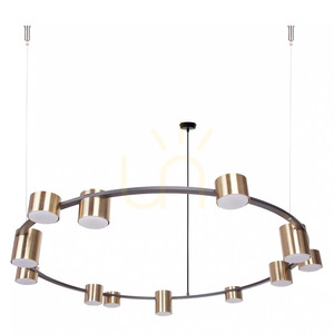 Żyrandol Sigma KODO 12 czarno-złoty GX53 112 cm 41333 small 1
