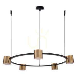 Żyrandol Sigma KODO 5 czarny złoty 72 cm GX53 41329 small 0