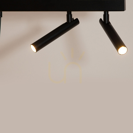 Sprawdź Lampa wisząca Sigma STAMP 5 czarno-złota regulowana 80 cm 41254