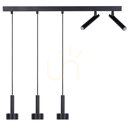 Sprawdź Lampa wisząca Sigma STAMP 5 czarna GX53 80 cm 41247