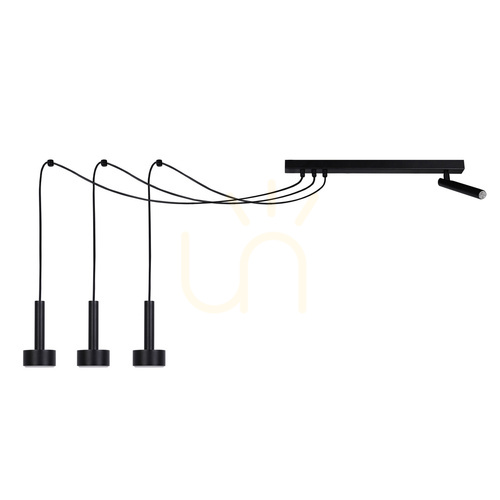 Sprawdź Lampa wisząca Sigma STAMP Spider 3+1 czarna 41255
