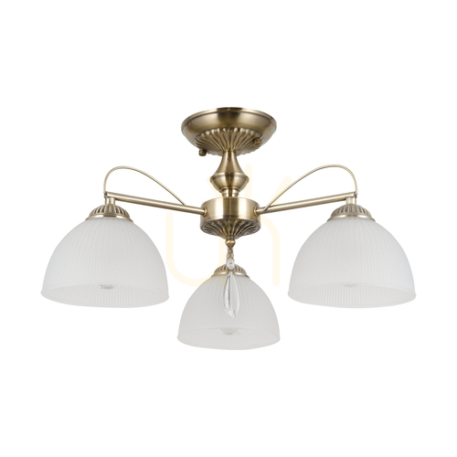 Sprawdź Lampa Wisząca Italux Moreti 3xE27 Biała Mosiądz PND-40623-3-AB