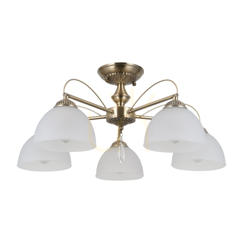 Sprawdź Lampa wisząca Italux Moreti PND-40623-5-AB antyczny mosiądz 5xE27 60 cm