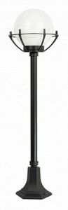 Lampa ogrodowa stojąca SU-MA czarna kula 102 cm K 5002/2/KPO