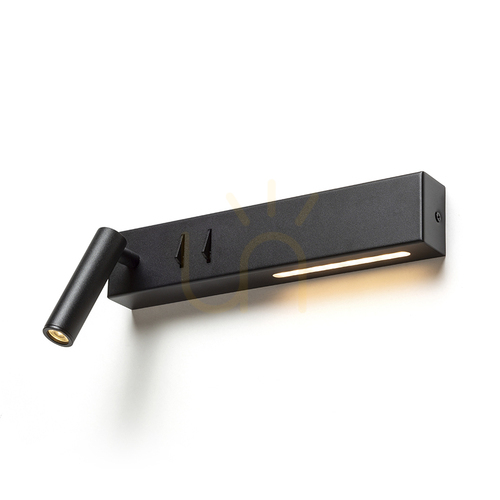 Sprawdź Spot Rendl R14524 Odeon Led Lampa Punktowa, Nad łóżko Czarna