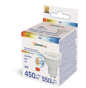Żarówka LED 6W GU10 CCT - 3000/4000/6000K - zmienna barwa światła  small 0