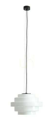 Sprawdź Lampa Wisząca Aldex Filo Milky Czarna Metalowa 36 cm 9015G1