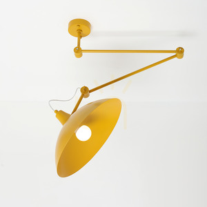 Lampa sufitowa i ścienna Aldex Melos Mustard musztardowa E27 808PL_G14 small 3