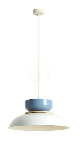 Sprawdź Lampa Wisząca Aldex Aldo Light Biały Połysk Niebieski Drewno 47 cm 1152G2_16_J