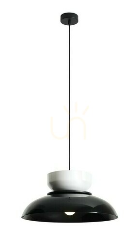 Sprawdź Lampa Wisząca Aldex Aldo Czarna Błyszcząca Biała Błyszcząca 47 cm 1152G3_2_C