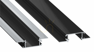 Profil LED Lumines ZATI, wpuszczany w G-K, czarny lakierowany, bez perforacji, 2,02 m small 0