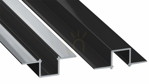Profil LED LUMINES typ GAUDI czarny lakierowany bez perforacji 3 m small 0
