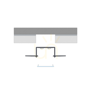 Profil LED LUMINES typ HIRO srebrny anodowany bez perforacji 1 m small 5