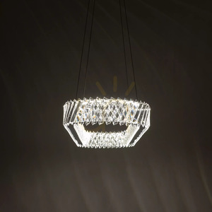 Żyrandol kryształowy Nowodvorski LUXORA OVAL LED 11707 nikiel 40 W 120 cm small 3