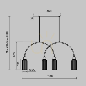 Lampa wisząca ANTIC MOD302PL-04CG Maytoni small 6
