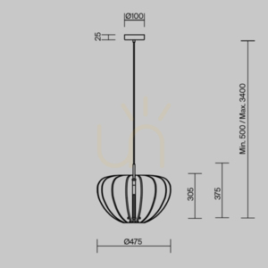 Lampa wisząca CAMBIO MOD398PL-01BR Maytoni small 11