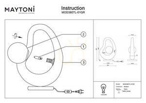 Lampa stołowa OPUS MOD380TL-01GR Maytoni small 9