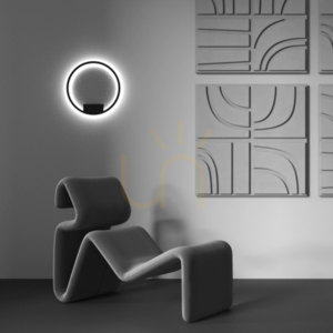 Kinkiet RIM MOD058WL-L25BK Maytoni czarny pierścień Ø40 cm LED 23 W 3000/4000 K small 1