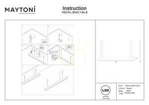 Lampa wisząca BASIS P051PL-36W2.7-6K-B Maytoni small 5