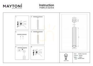 Lampa wisząca CALIPSO P106PL-01-GU10-B Maytoni small 8