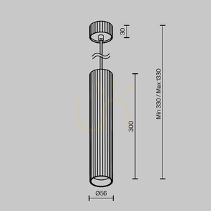 Lampa wisząca CALIPSO P106PL-01-GU10-BS Maytoni small 9