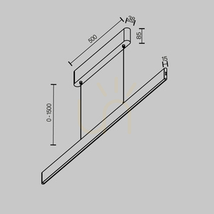 Lampa wisząca EUPHORIA P109PL-36W2.7-6K-B Maytoni small 7