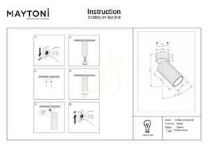 Plafon CALIPSO C108CL-01-GU10-B Maytoni small 6