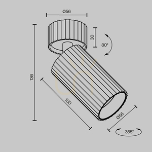 Plafon CALIPSO C108CL-01-GU10-W Maytoni small 7