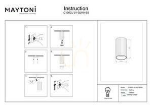 Plafon CALIPSO C106CL-01-GU10-BS Maytoni small 4