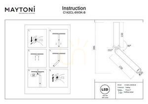 Plafon FOCUS T C142CL-6W3K-B Maytoni small 8