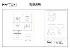 Plafon ONDA C024CL-12W3K-B-1 Maytoni small 7