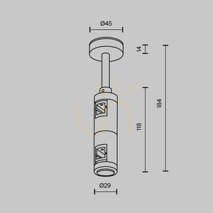 łącznik do szynoprzewodów FLARITY TRA156C-D1-BS Maytoni small 4