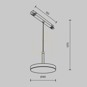 Lampa do szynoprzewodów PLATO TR123-2-15W3K-B Maytoni small 7