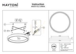 Plafon ORIGN MOD311CL-L40B3K Maytoni small 8